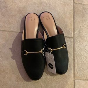 Black Slide on Loafers